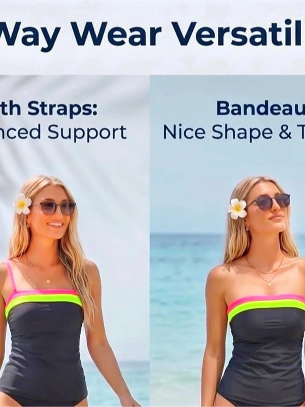 Daci Colorblock Tankini Top - Picture 5 of 9